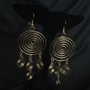 Gold dangle earrings Sale 3 for $20